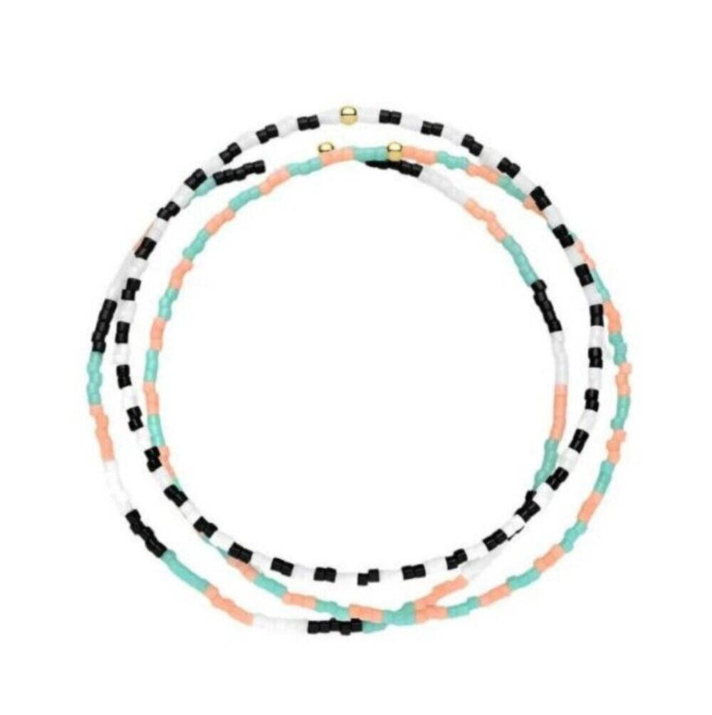 NEW Gorjana Gigi Stripe Bracelet Trio Palm Desert